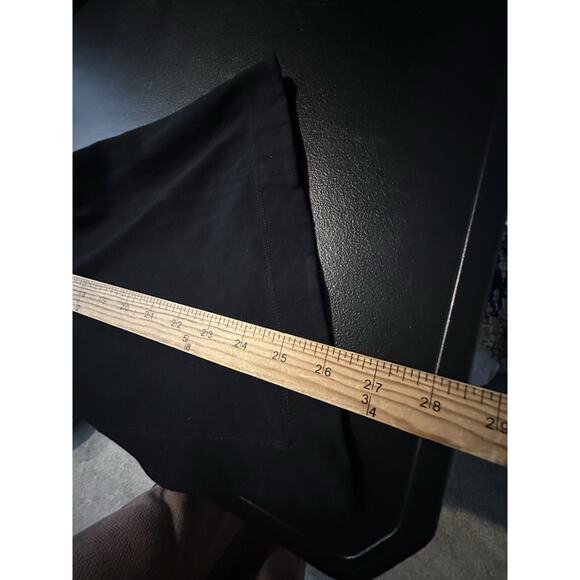 Eileen Fisher Small Open Draped Front Blazer Jacket Black Knit 39-27 - Picture 5 of 8